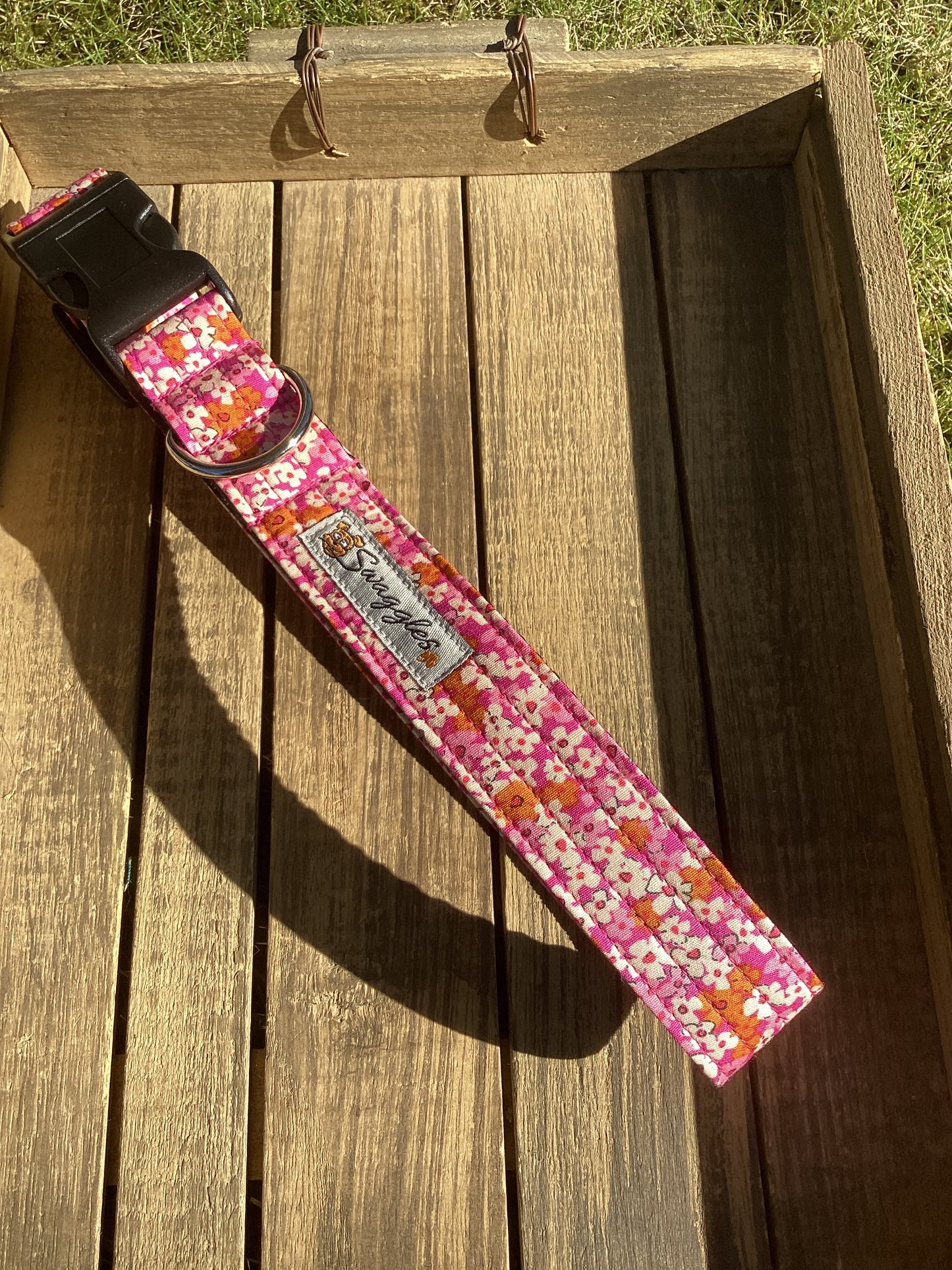 Pink/Orange Flowers Collar