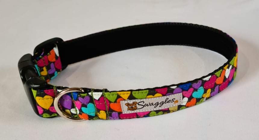 Multicoloured Hearts Collar
