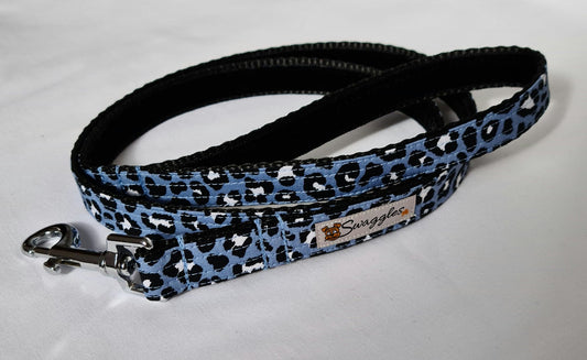 Blue Leopard Print Lead