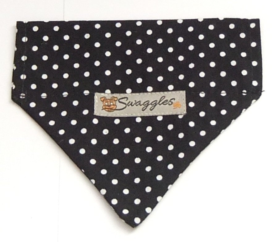 Black and White Spot Bandana