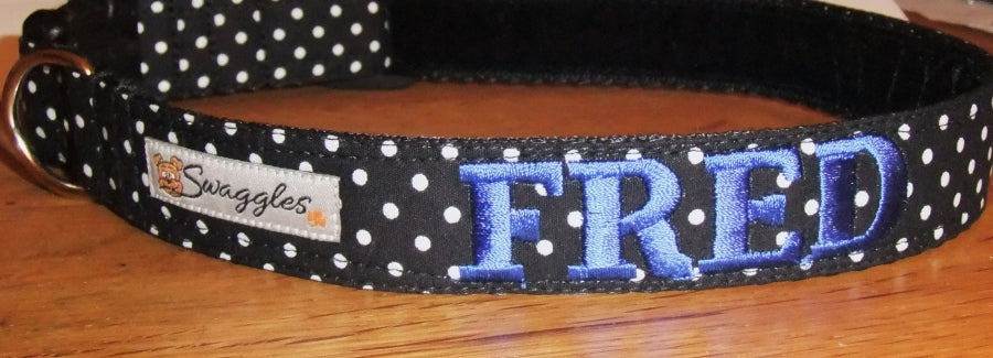 Black and White Spot Collar
