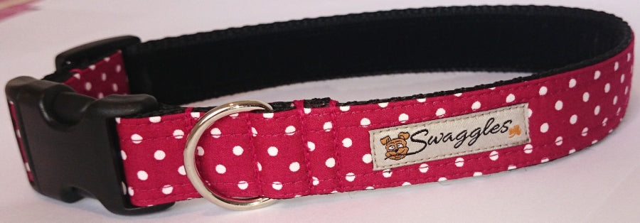 Deep Red Small Spot Collar