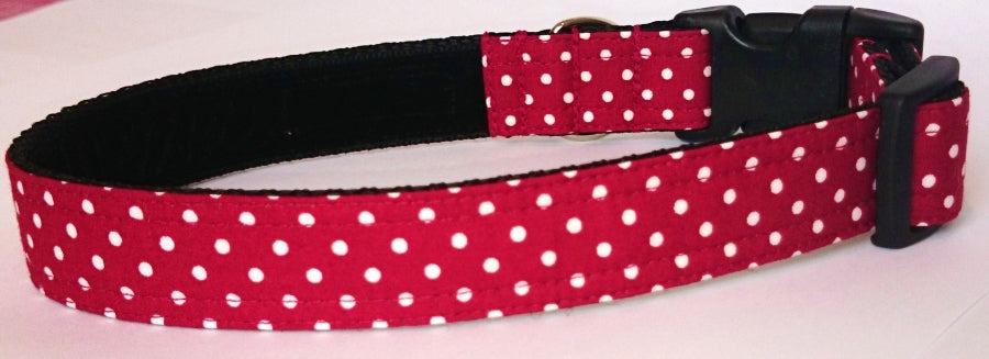 Deep Red Small Spot Collar