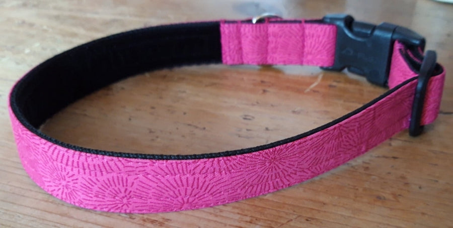 Pink Flower Heads Collar