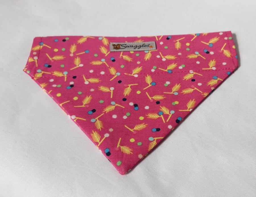 Pink & Yellow Arrows Bandana