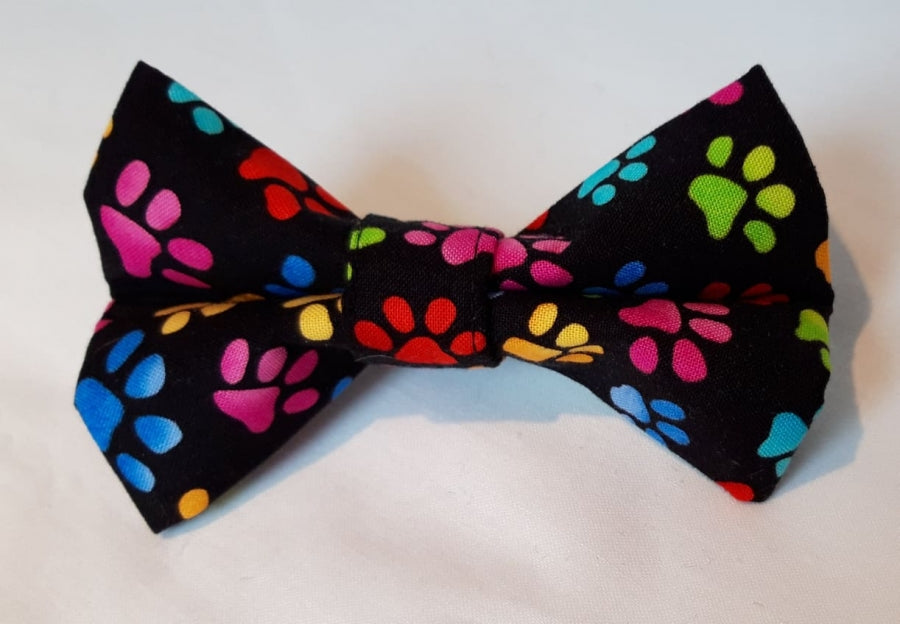 Rainbow Paws Bow Tie