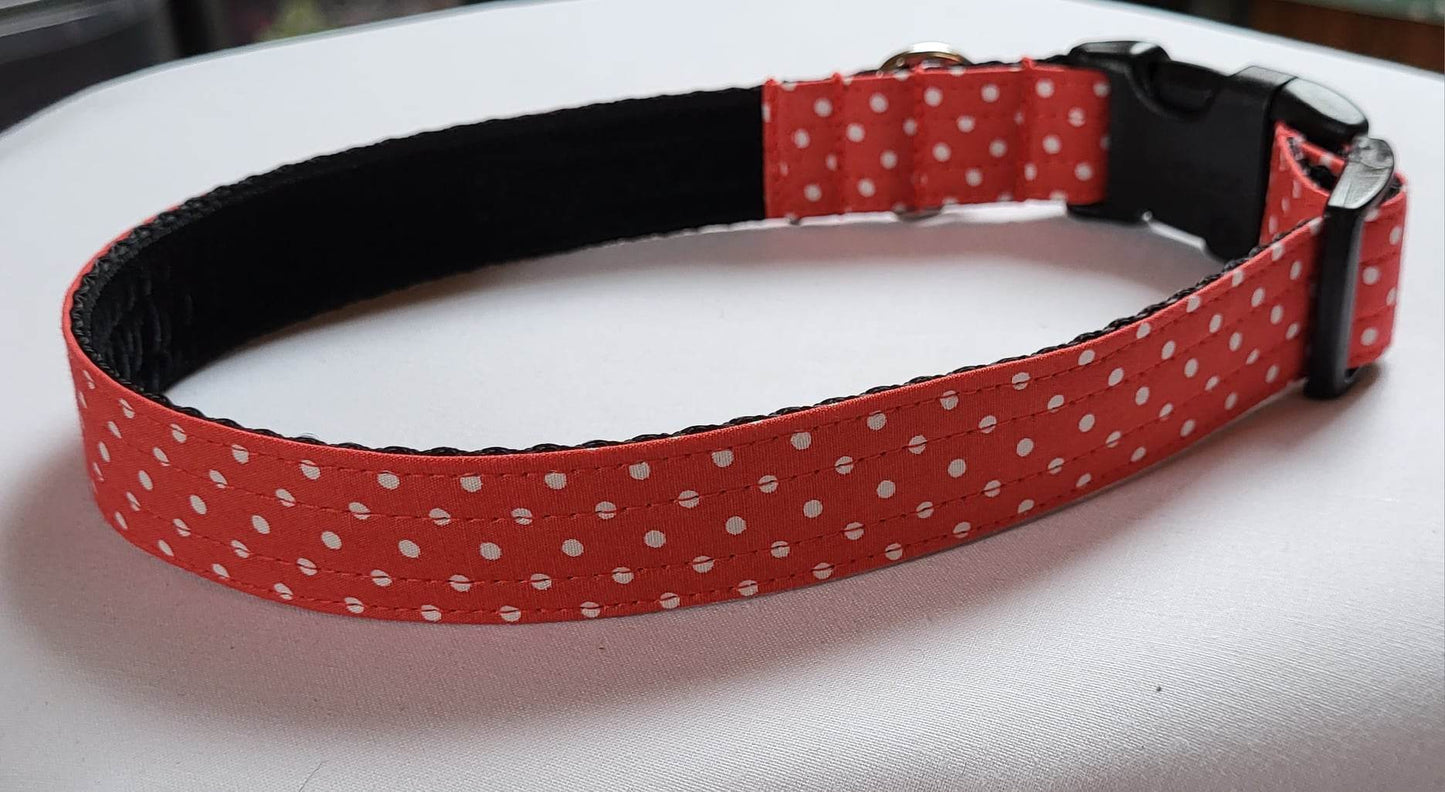 Sienna & White Spot Collar