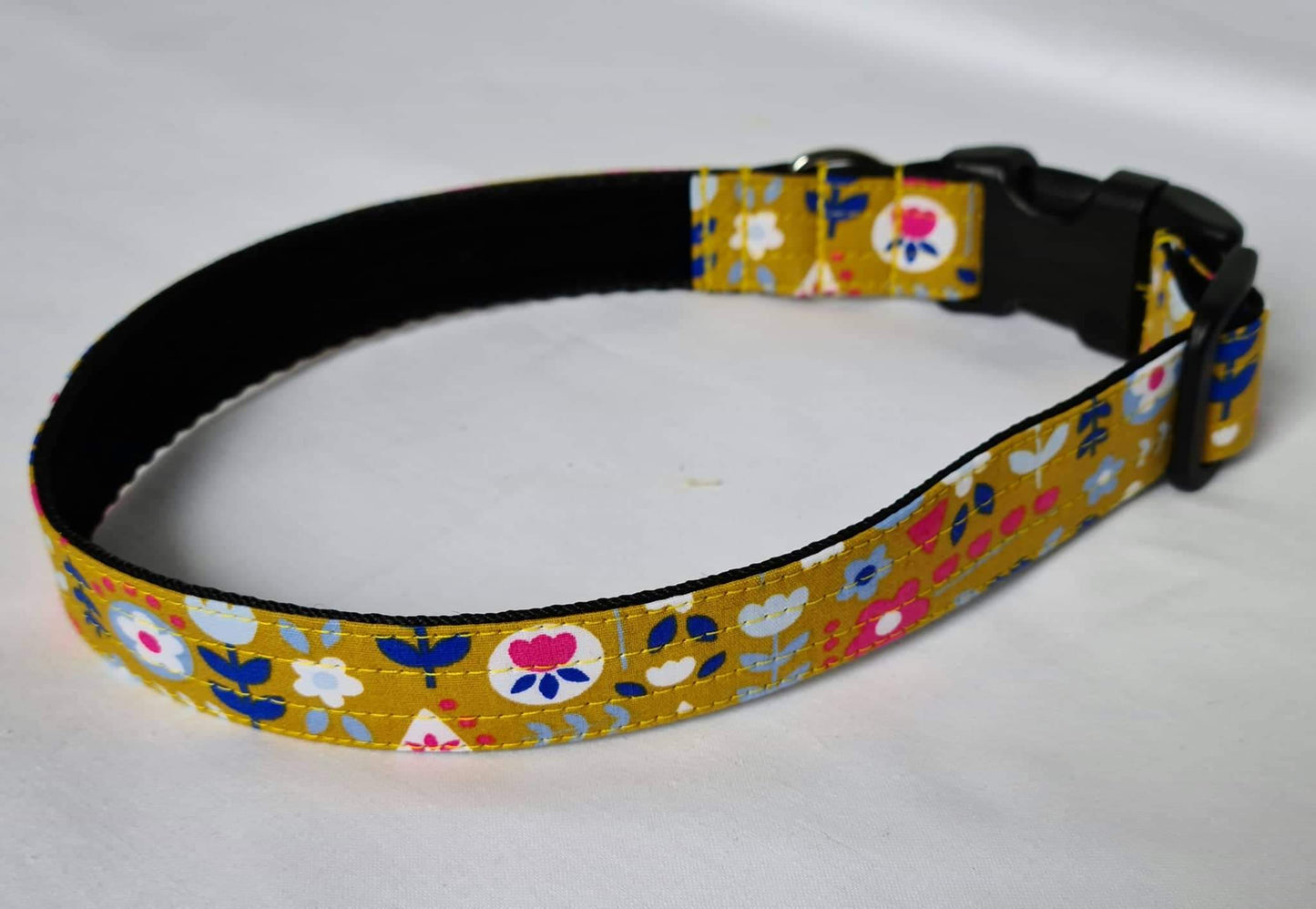 Mustard Scandi Floral Collar