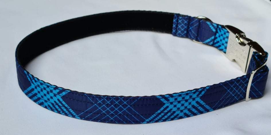 Navy Check Ripstop Collar