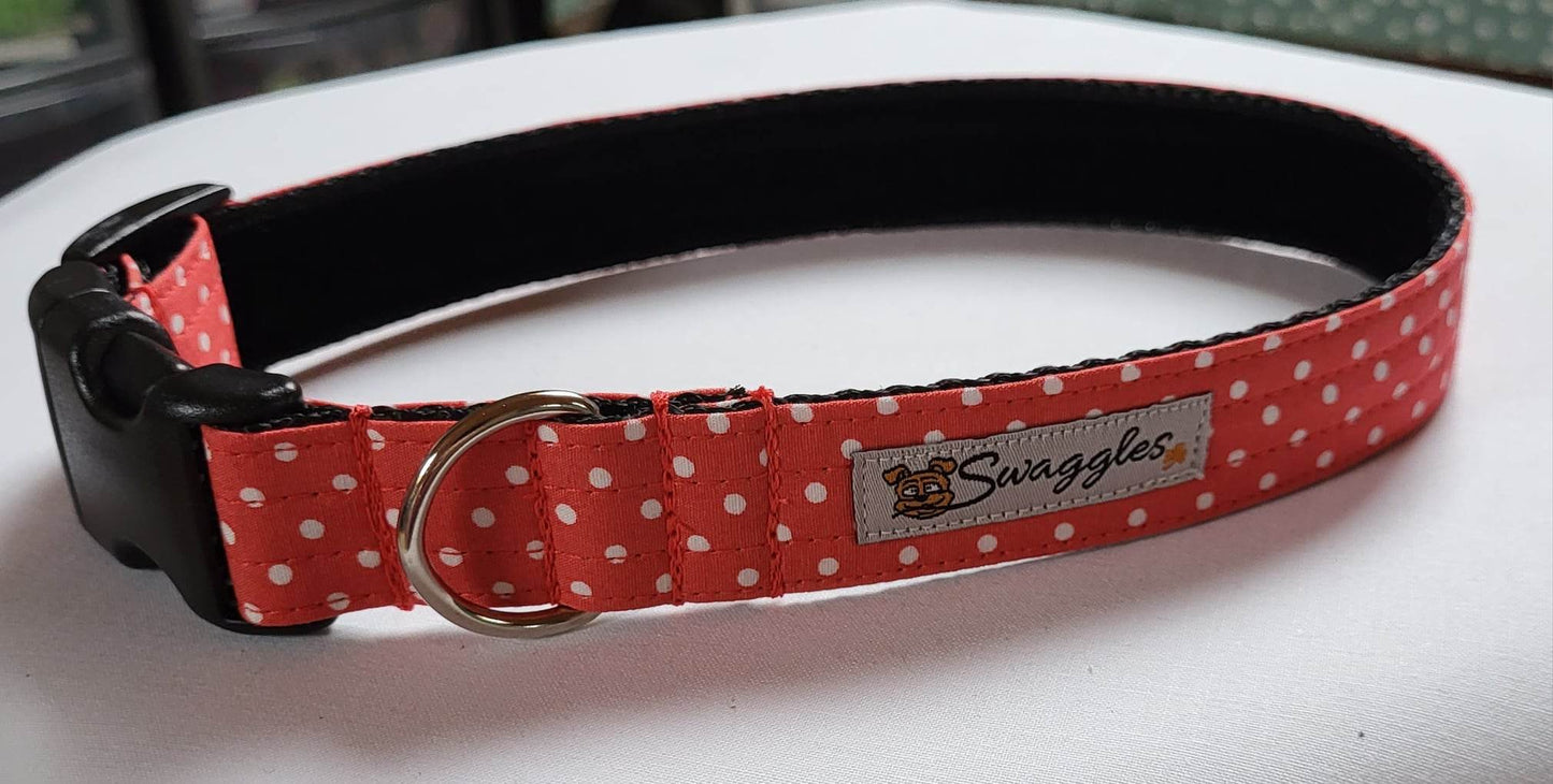 Sienna & White Spot Collar