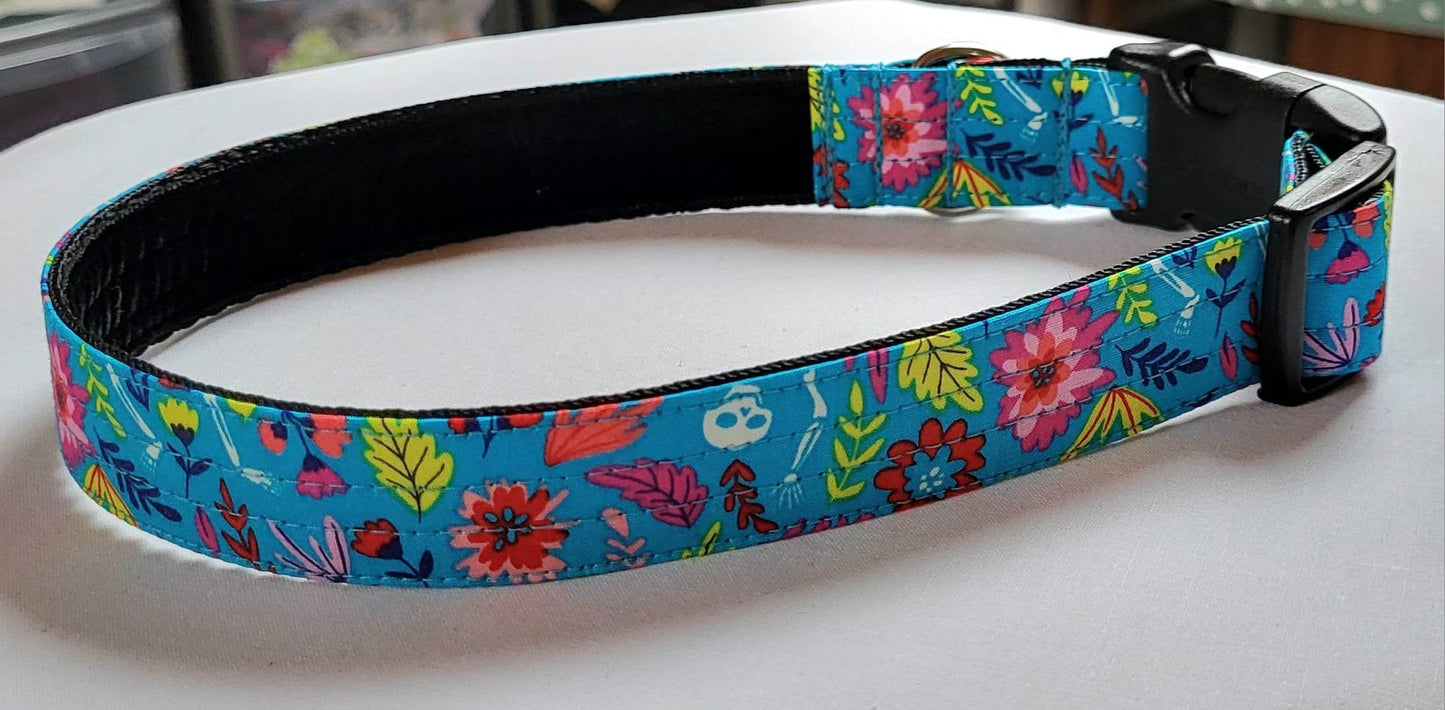 Floral Dancing Skeletons Collar