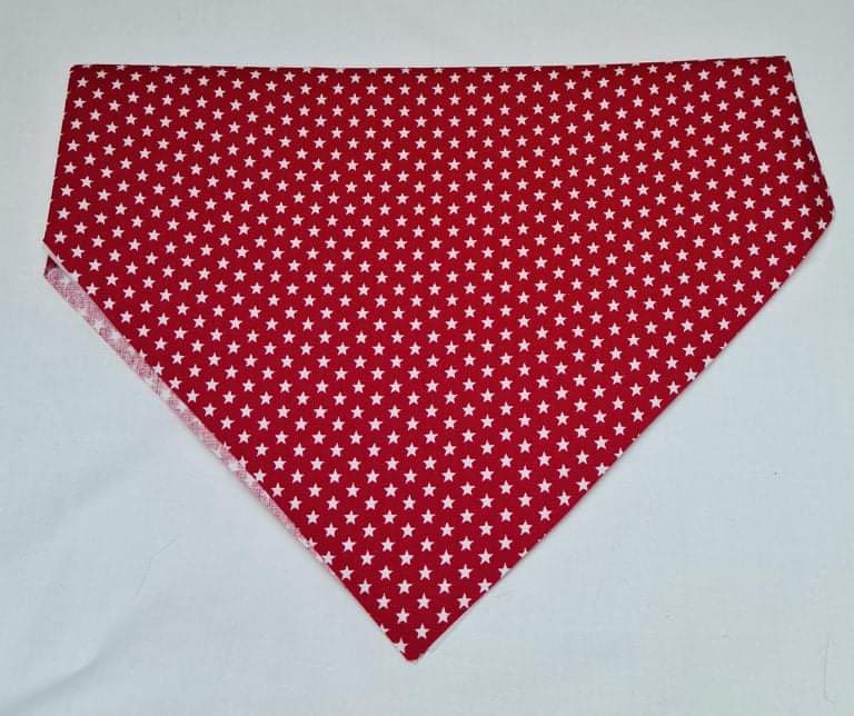 Cherry Red Mini Stars Bandana