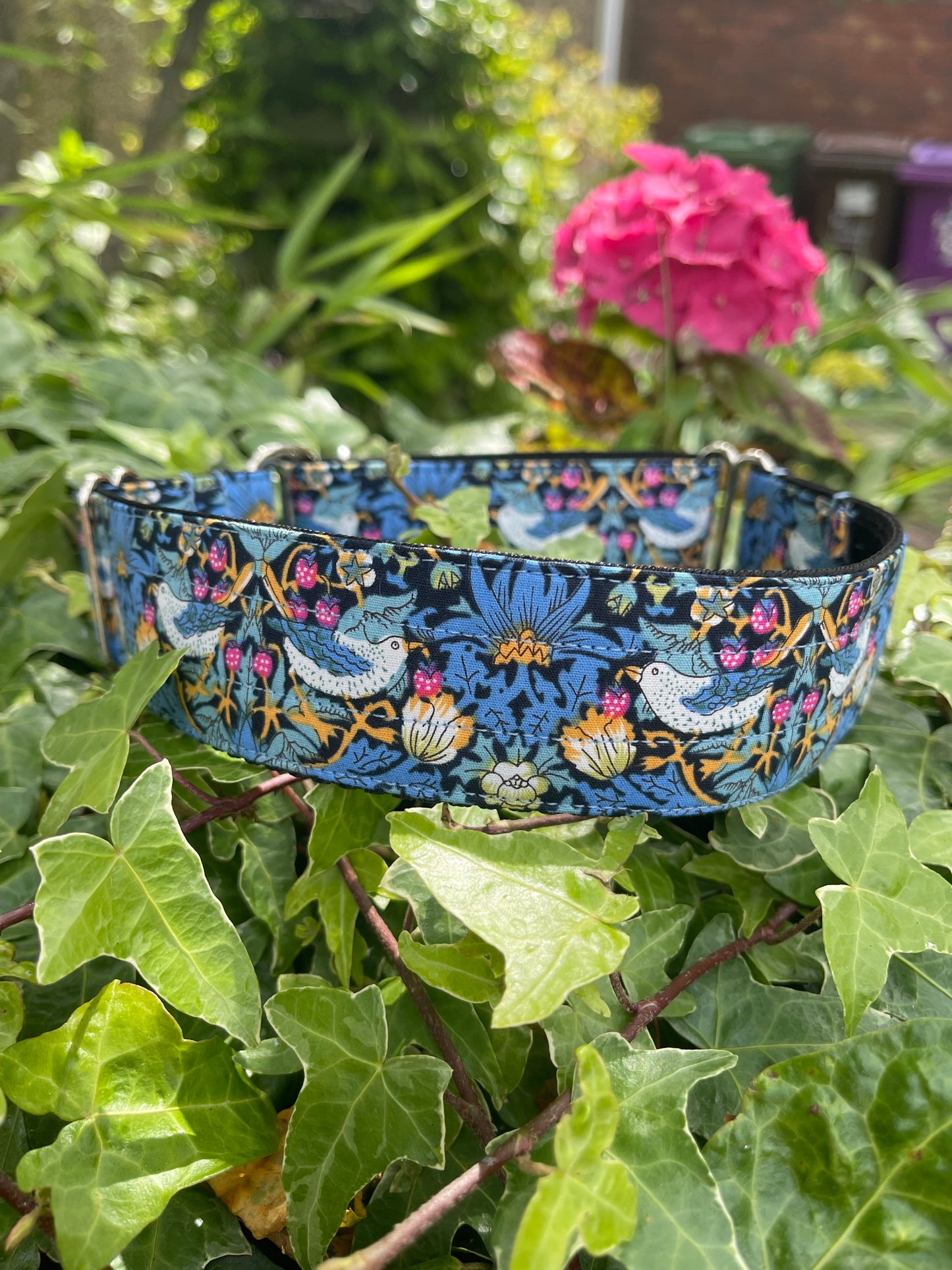 Blue Birds Martingale Collar