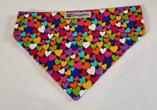 Multicoloured Hearts Bandana