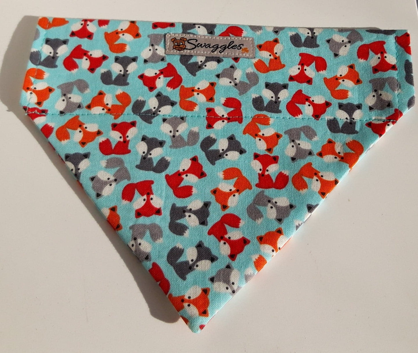Turquoise Foxes Bandana