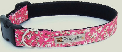 Cerise Pink Floral Ripstop Collar