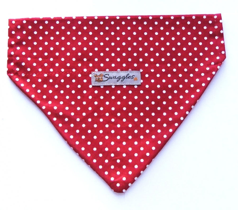 Deep Red Small Spot Bandana