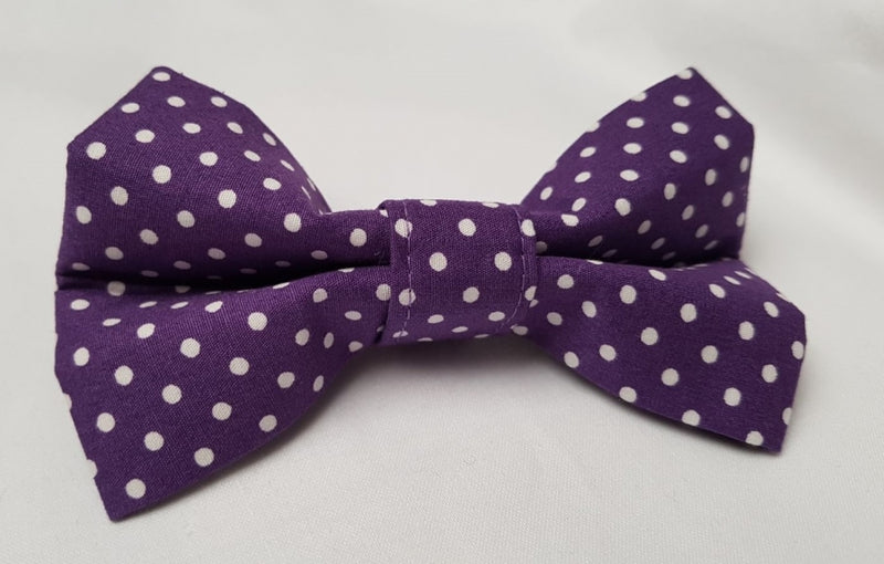 Lavender Spot Bow Tie