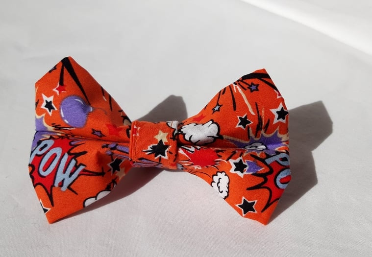 Orange Smash Bang Bow Tie