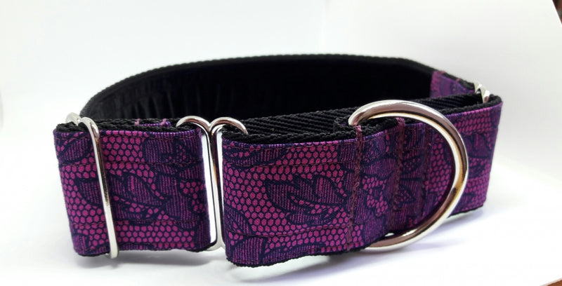 Pink Lace Martingale Collar