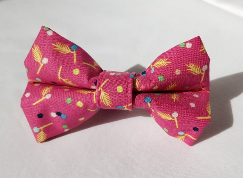 Pink & Yellow Arrows Bow Tie