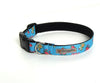 Turquoise Floral Ripstop Collar