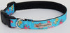 Turquoise Floral Ripstop Collar