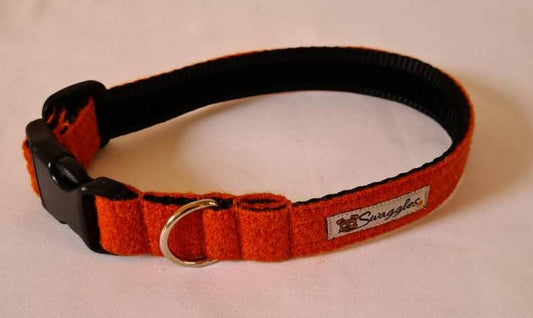 Harris Tweed Orange Collar