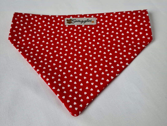 Red & White Hearts Bandana