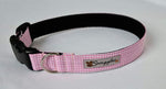 Pink & White Gingham  Check Collar