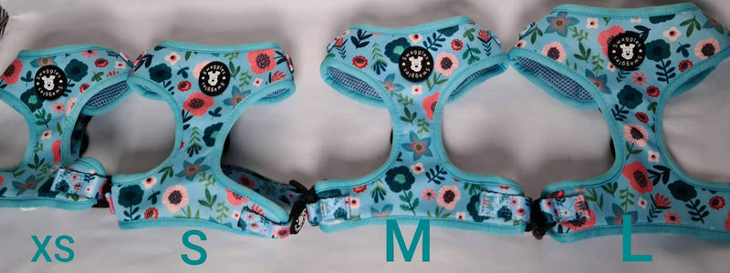 Blue and Pink Scandi Floral Harness