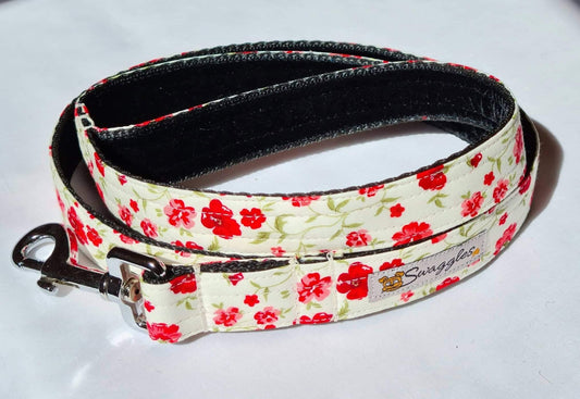 Cream & Red Rose Lead