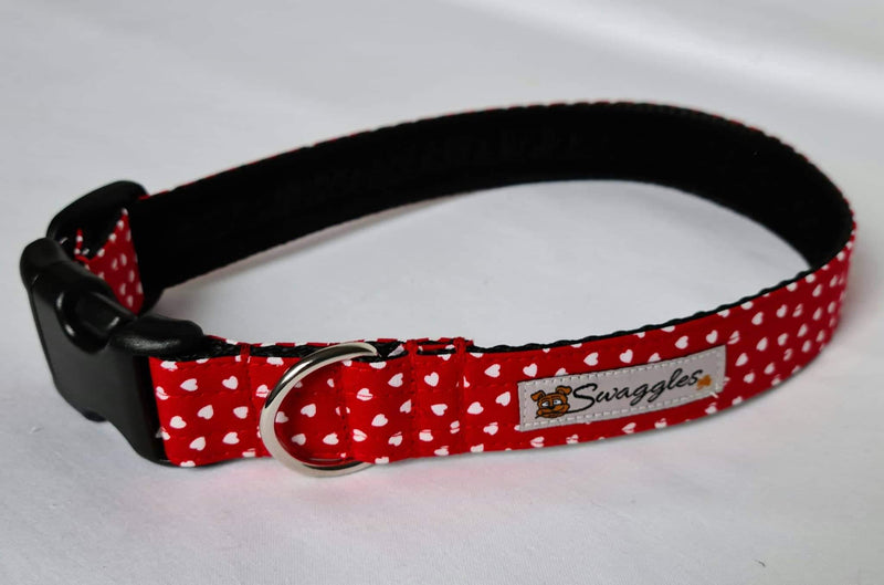 Red & White Hearts Collar