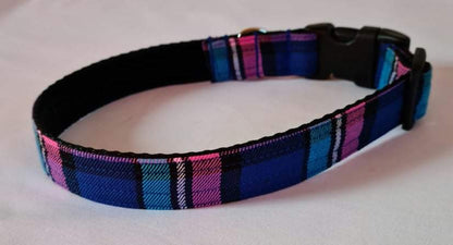 Pink & Blue Tartan Collar