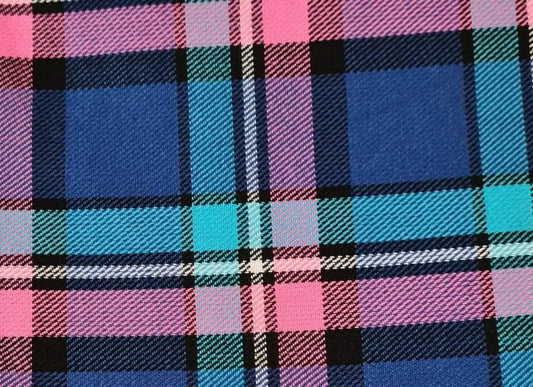 Pink & Blue Tartan Lead