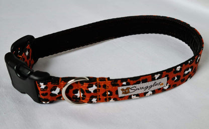 Rust Leopard Print Collar