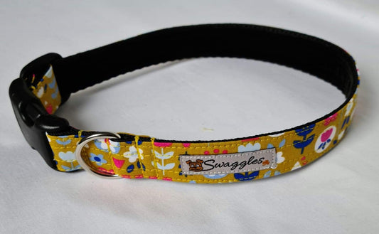 Mustard Scandi Floral Collar