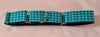 Turquoise Gingham Check Martingale Collar