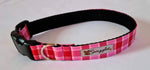 Red & Pink Tartan Collar