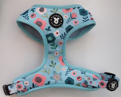 Blue and Pink Scandi Floral Harness